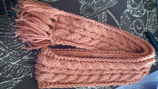 Simple Cabled Scarf