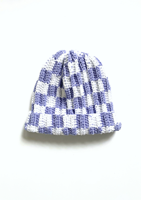 Ravelry: Checkered Knit Look Beanie pattern by Elyse Eades display picture 3