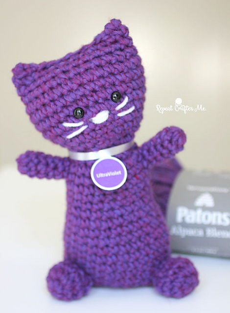 Ravelry: Purrfectly Purple Kitty pattern by Sarah Zimmerman