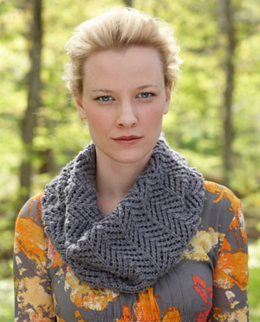 Gray Lace Cowl
