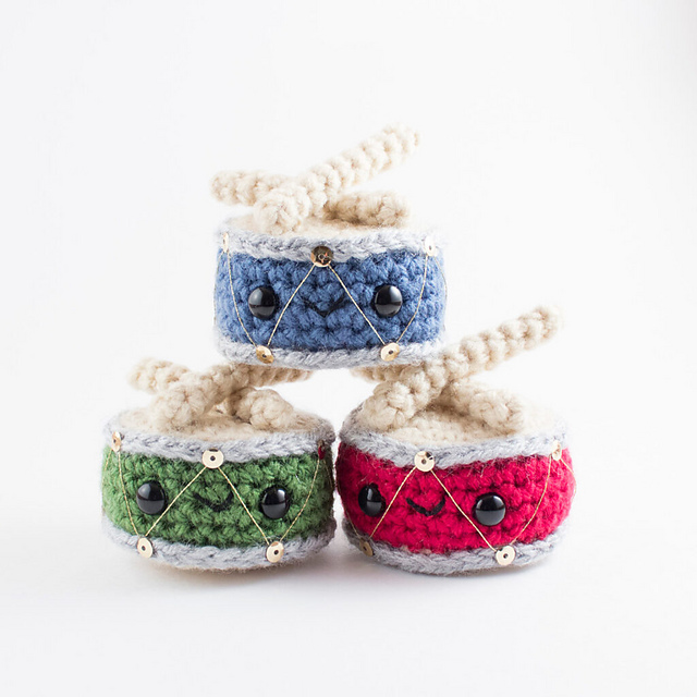 Amigurumi Mini Christmas Drum