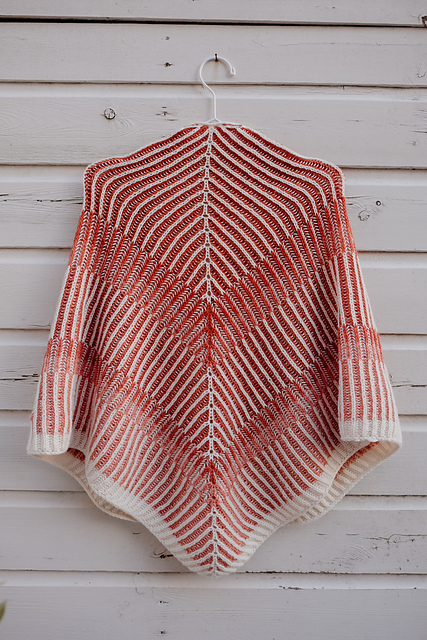 Fading Brioche Shawl