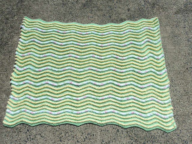 Happy Touch Ripples Baby Afghan