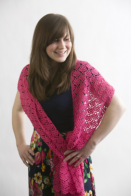 Pink Sapphire Shawl