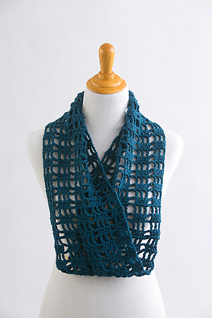 Blue Raspberry Infinity Scarf