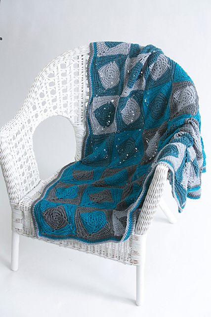 Twisted Spokes Granny Afghan