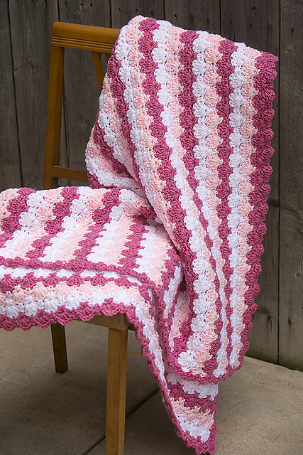 Criss Cross Shells Throw