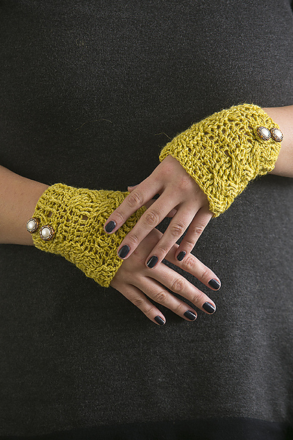 Mustard Seed Fingerless Gloves