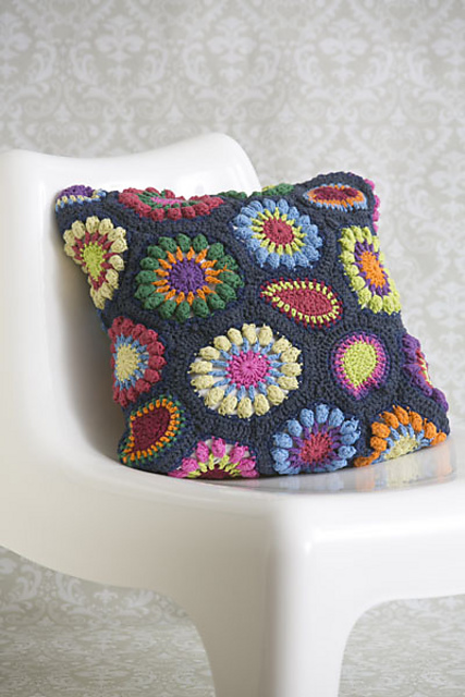 Retro Flower Cushion