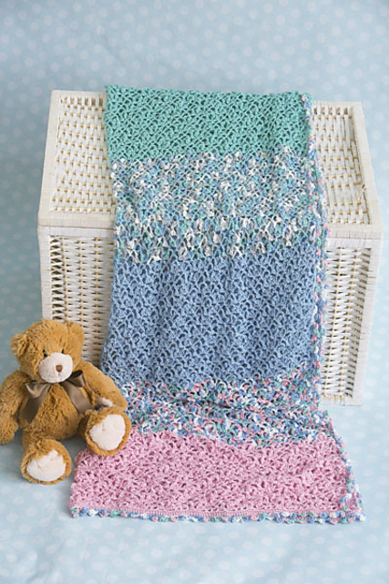 Tilted Lace Baby Blanket