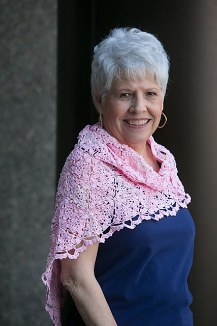 Floral Triangles Shawl