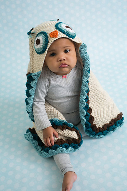 Owl Hooded Blanket