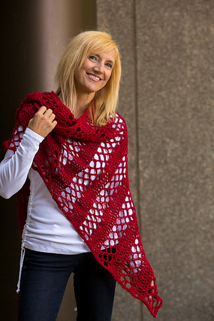 Asymmetrical Wedge Shawl