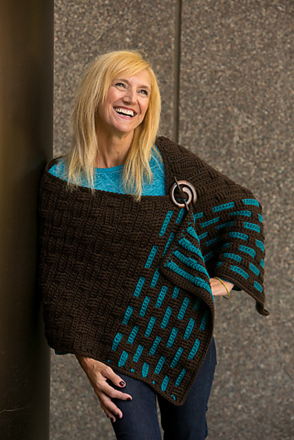 Woven Edge Winter Shawl
