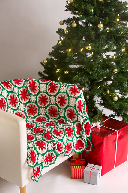 Poinsettia Throw