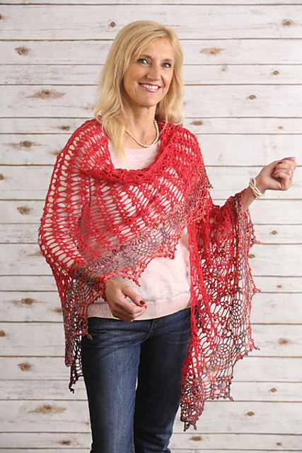 Crescent Heart Shawl