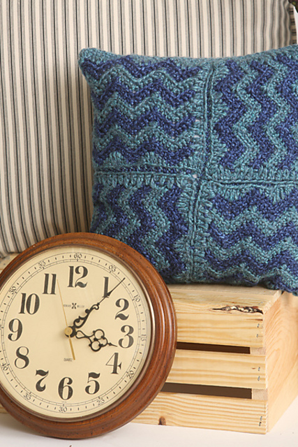 Oceanic Chevron Pillow