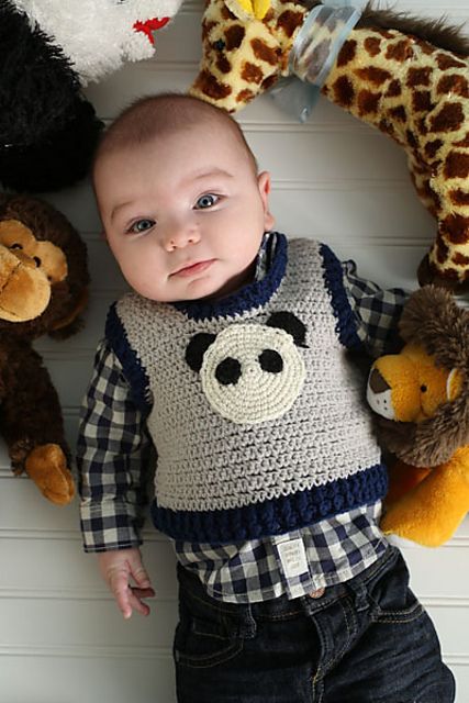 Preppy Panda Vest
