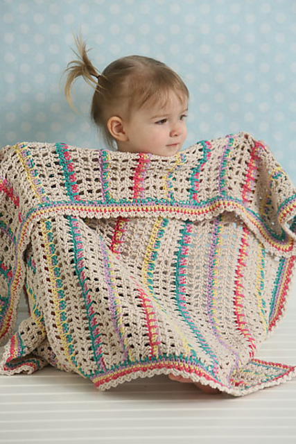 Modern Lace Baby Blanket
