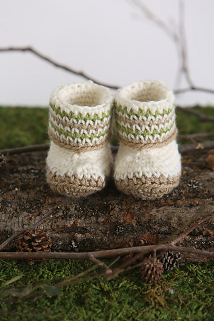 Woodland Baby Booties