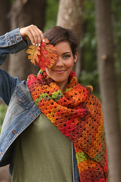 Autumn Symphony Shawl