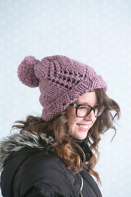 Sugar Plum Pom-Pom Beanie