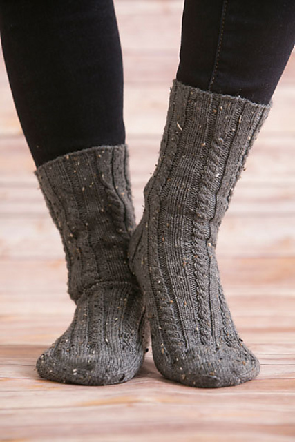Cozy Cabled Socks
