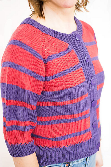 Cherry Striped Cardi