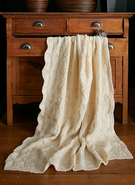 Aran Waves Afghan