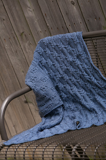 Precious Little Cables Baby Blanket