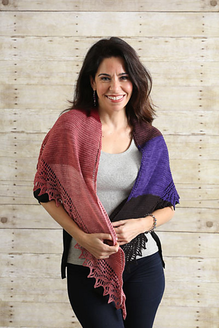 Rays of Sunset Shawl