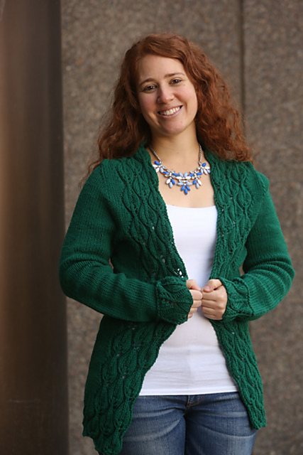 Leaf Lined Cardi