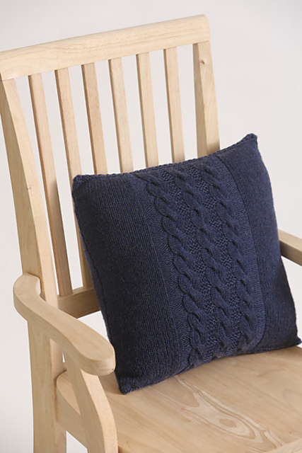 Sophisticated Cables Pillow