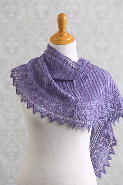 Violet Buttercup Shawl