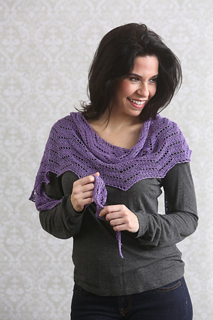 Gentle Waves Lace Shawl