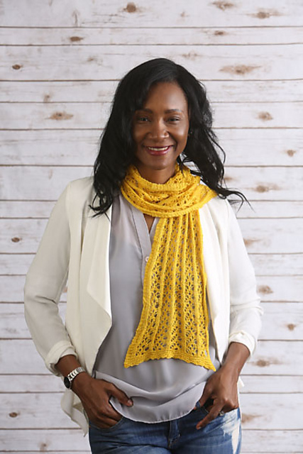 Sunshine Lace Scarf