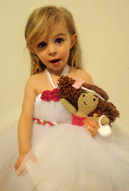 Bride & Flower Girl Wedding Keepsake Doll