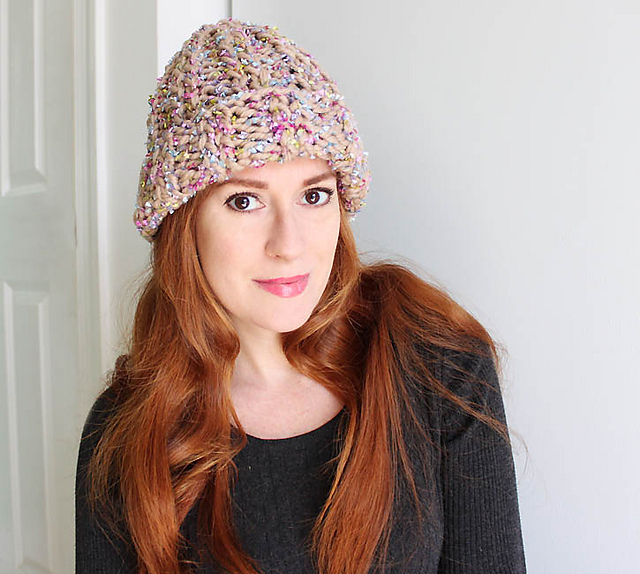 Layered Yarn Beanie