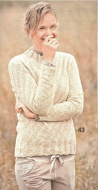 # 43 Pulli im Diagonalmuster