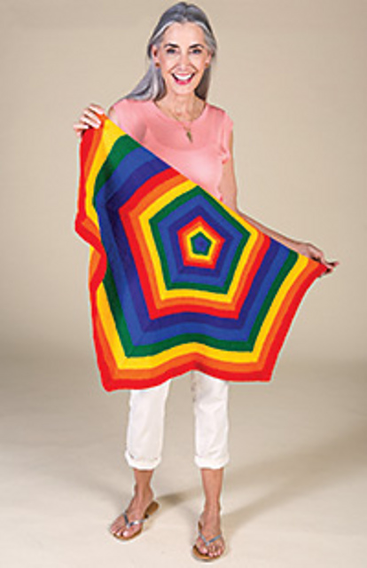 Rainbow Pentagon Blanket