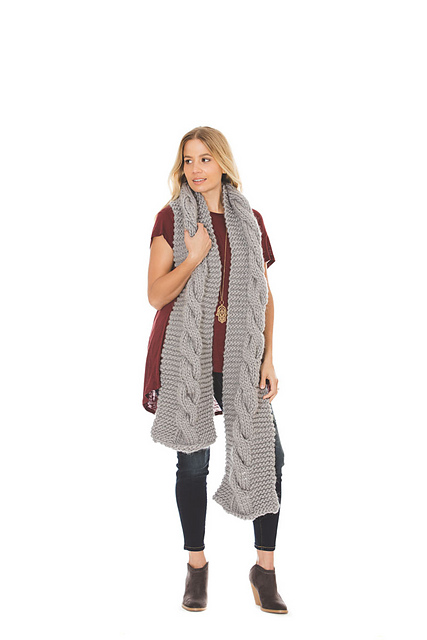 Audrey Knitted Super Scarf