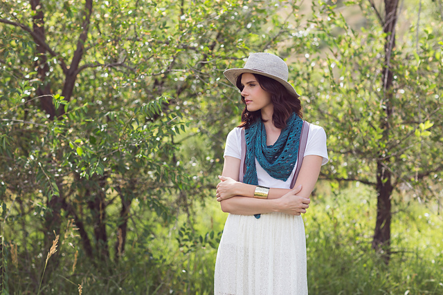 Angeles Asymmetrical Knitted Scarf
