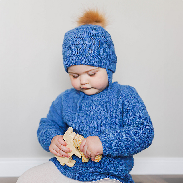 Flóð kids sweater and hat
