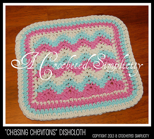 "Chasing Chevrons" Dishcloth