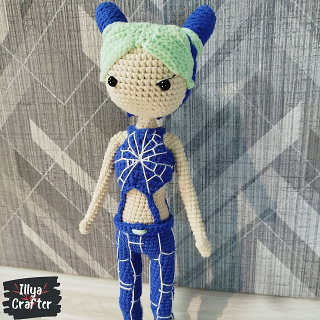 Ravelry: Jolyne Cujoh pattern by Illya Roll
