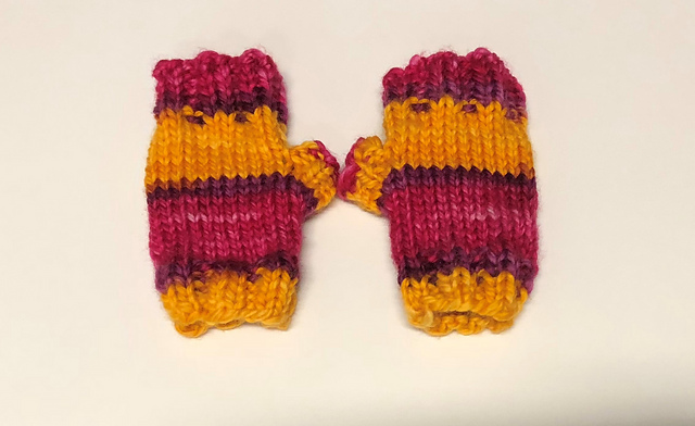 Fingerless Mitts 1 year old