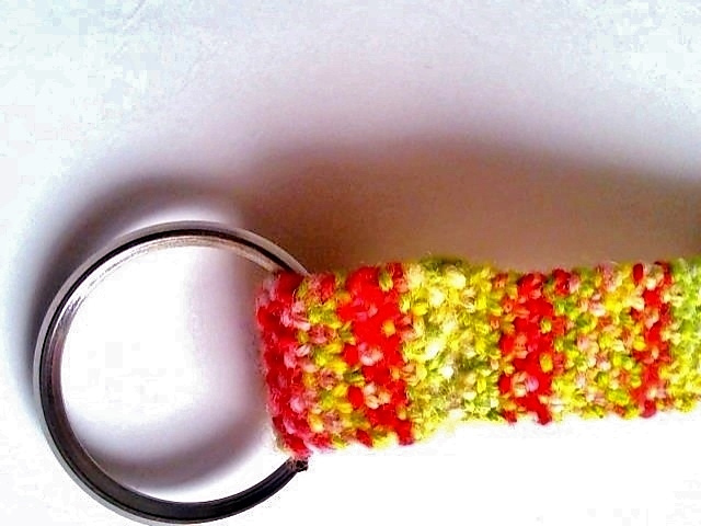 Linen Stitch Key Fob