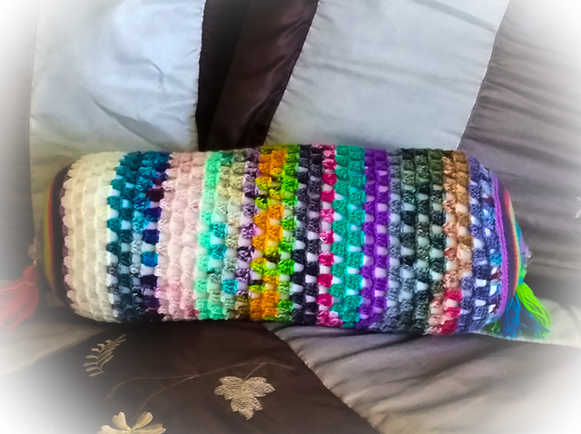 Scrappy Granny Bolster Cover