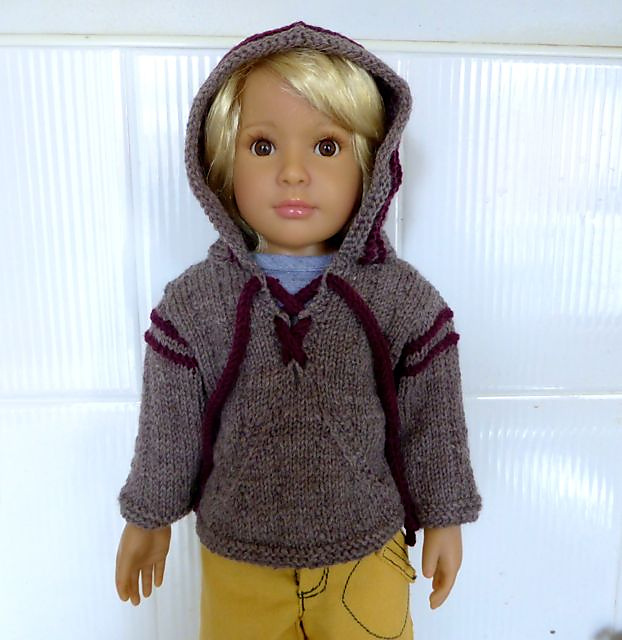 Hooded Pullover with Pouch Pocket #4011