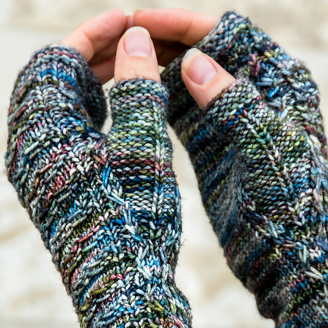 Wired Fingerless Mittens